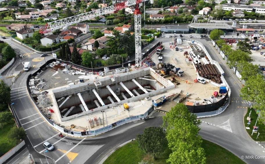 Eiffage Génie Civil réalise le terrassement et les fondations profondes sur le chantier du métro de Toulouse