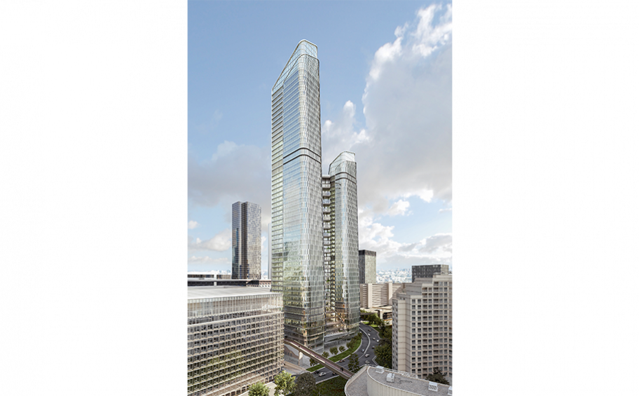 Goyer signe un protocole d’accord avec Bateg pour la réalisation des façades de The Link, futur siège de Total à Paris La Défense