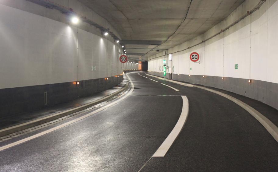 The tunnel of the B5 slip road in Nanterre is open!