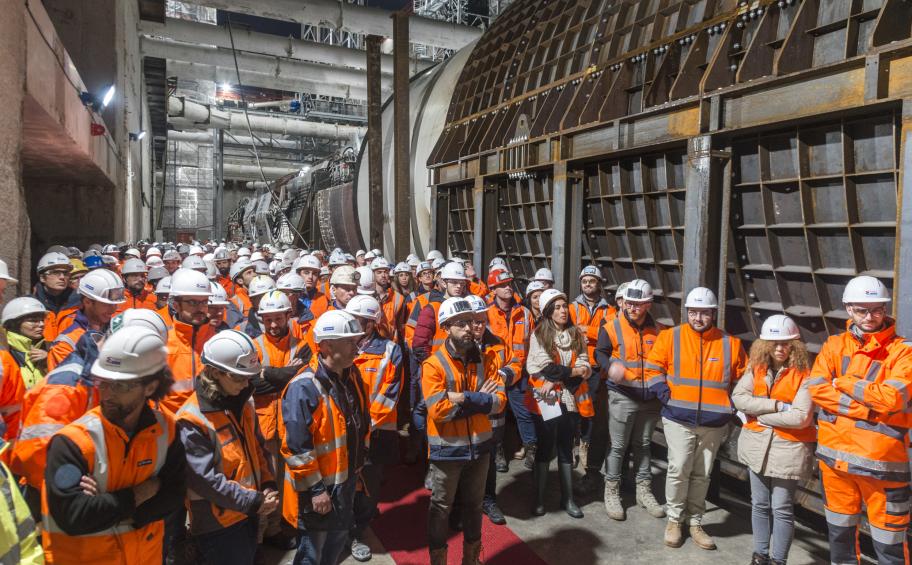Grand Paris Express: the tunnel boring machine on line 15 named Camille