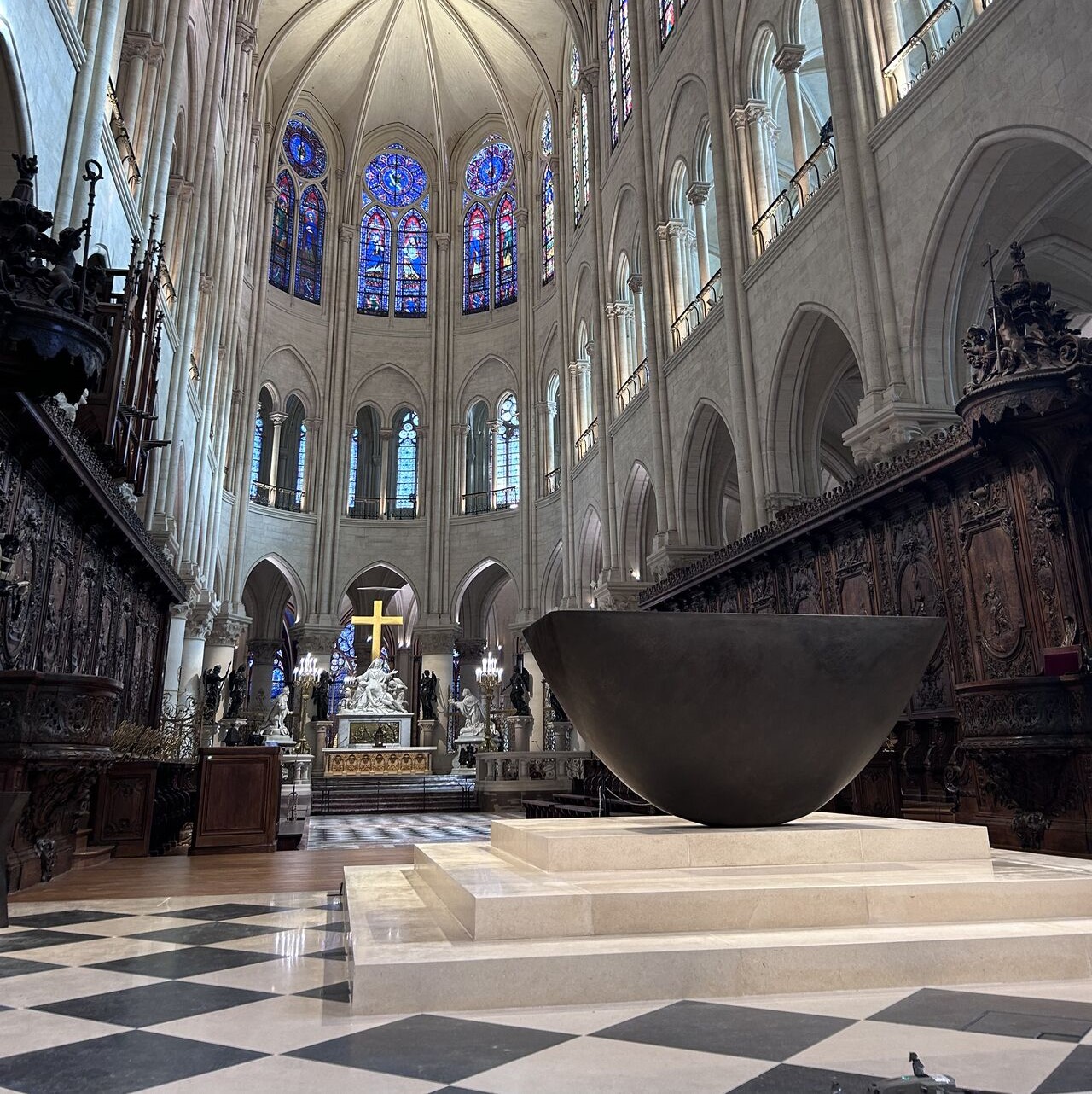 Photo de la nef de la Cathédrale de Notre-Dame de Paris