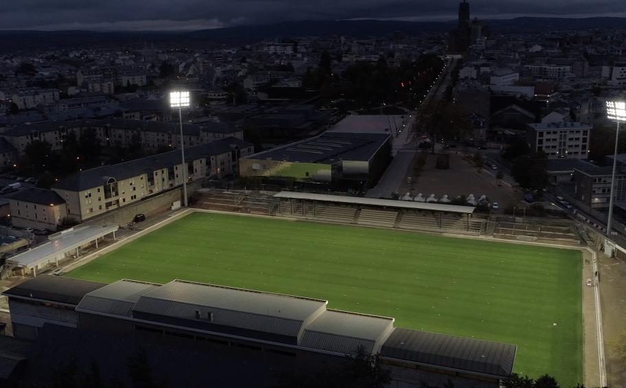 Expercité: upgrading lighting and CCTV in Paul-Lignon Stadium, Rodez.