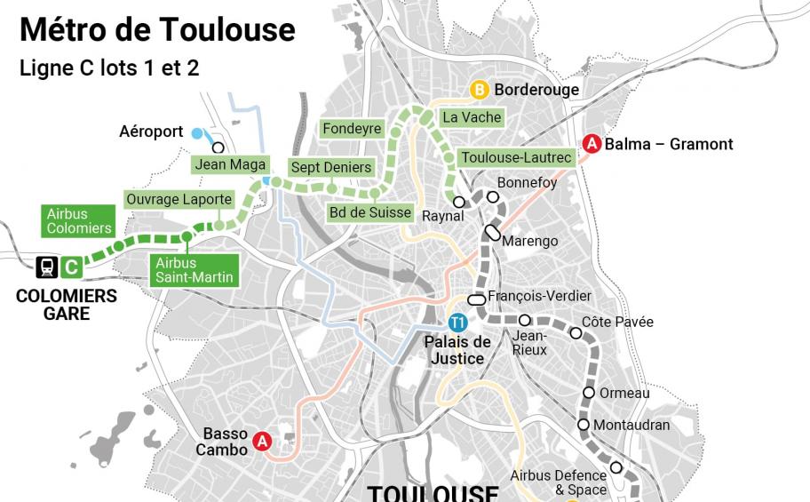 Eiffage et NGE remportent en groupement le contrat pour la réalisation du lot 1 de la 3e ligne du métro de Toulouse