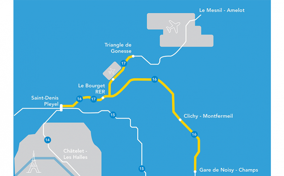 Eiffage and ENGIE Solutions win a €58 million contract to build the ventilation, smoke extraction and decompression system for lines 16 and 17 tunnels of the Grand Paris Express network as part of a joint consortium (50/50)