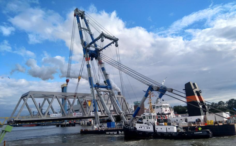 Soon a new lifting bridge in Hamburg