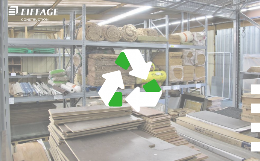 In the Centre-East of France, Eiffage Construction is committed to the circular economy of construction materials