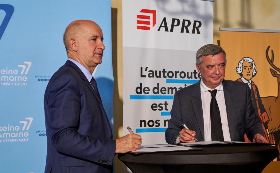 APRR signs an unprecedented cooperation agreement with Seine-et-Marne Department