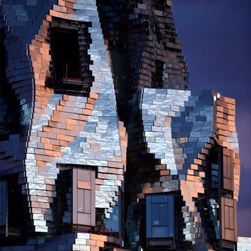 Photo de façade de la Fondation Luma