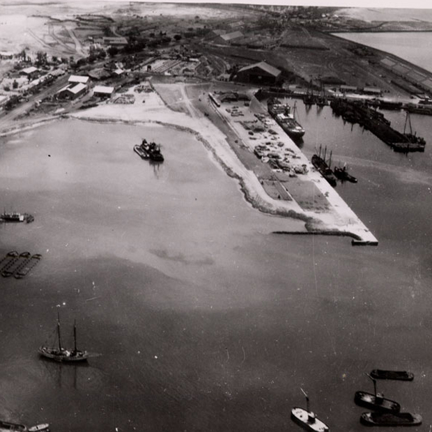 Photo of the works at the port of Dakar (Senegal)