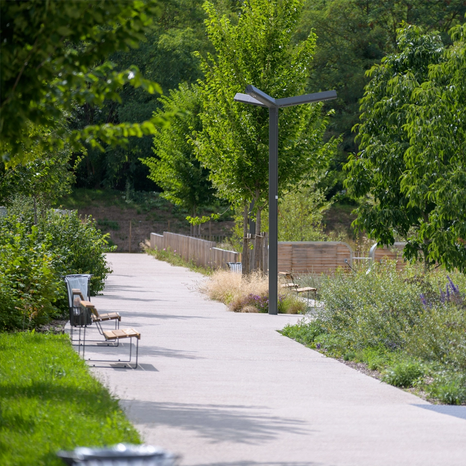 Photo de la coulée verte en bordure du Parc de Sceaux 