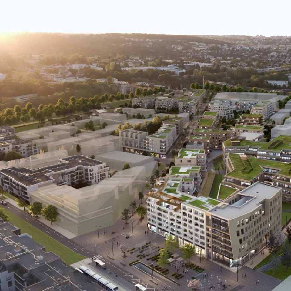 Model of the LaVallée de Châtenay Malabry eco-district